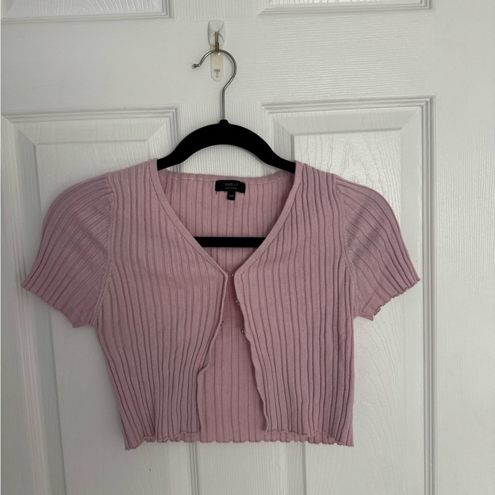 Cropped front closure crop top